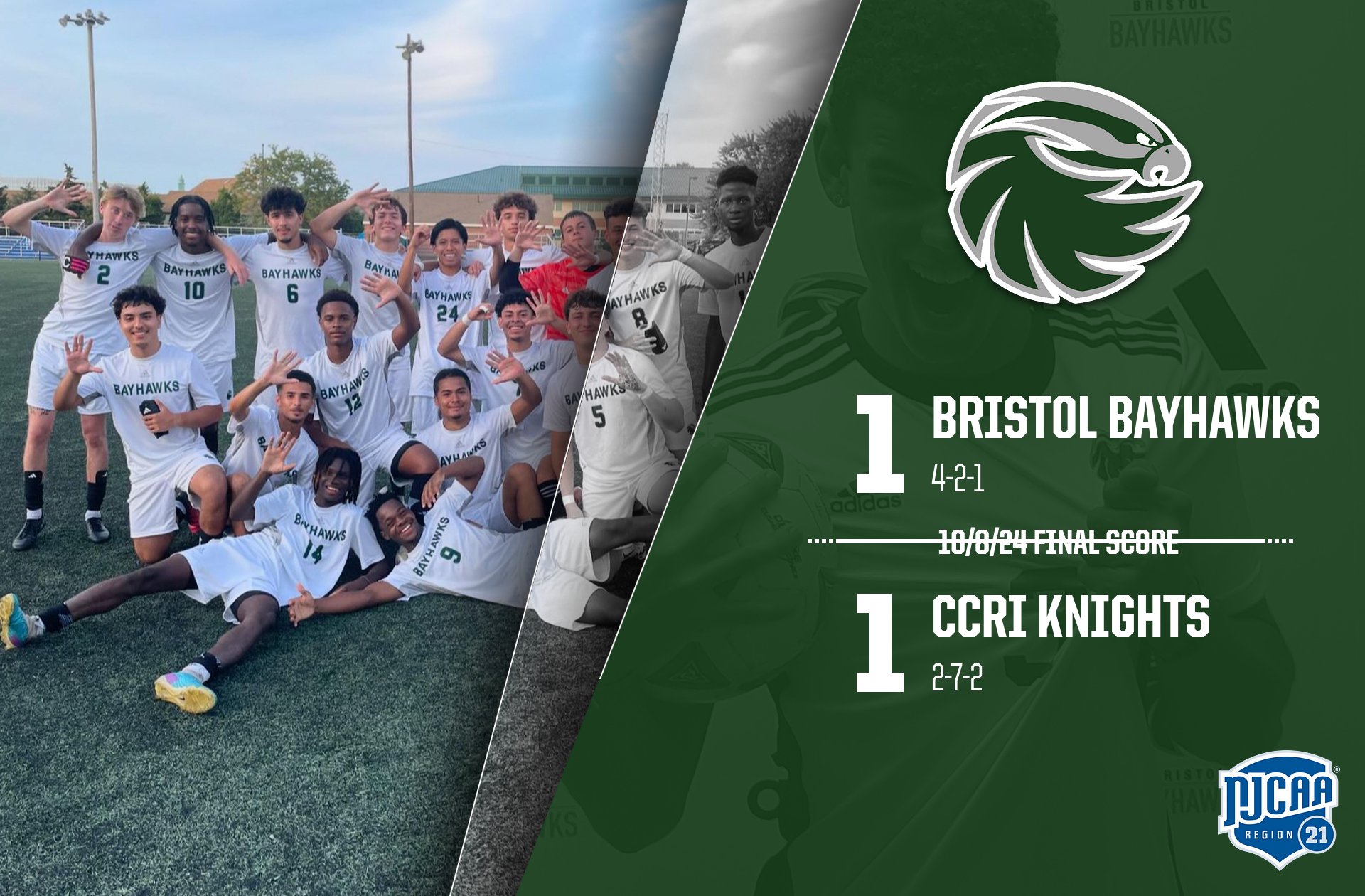 Bayhawks Tie at Home