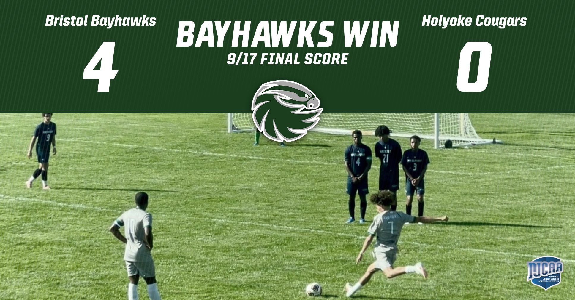 Bayhawks Contain Cougars, Win 4-0